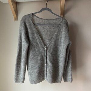 Sezane Barry Cardigan Grey